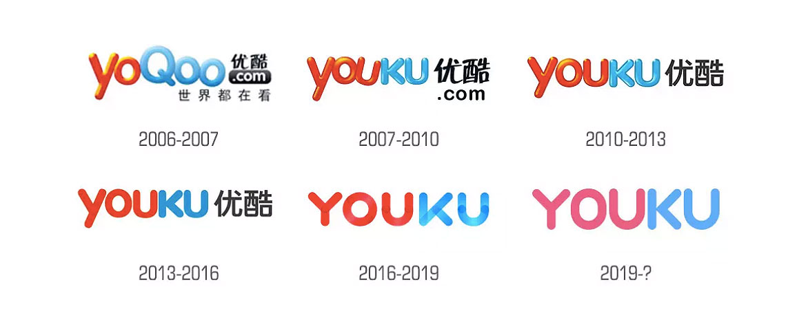 【大連壹鳴設計】優酷換了個“褪色”的新LOGO設計